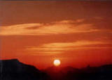 coucher de soleil - tassili
