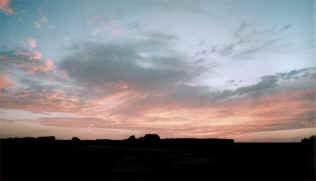 coucher de soleil au sahara - tagrera